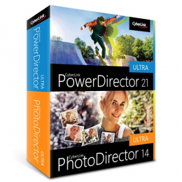 PowerDirector 21 Ultra & PhotoDirector 14 Ultra Duo Vollversion MiniBox   