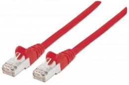 Premium Netzwerkkabel, Cat6, S/FTP INTELLINET 100% Kupfer, Cat6-zertifiziert, LS0H, RJ45-Stecker/RJ45-Stecker, 10,0 m, rot