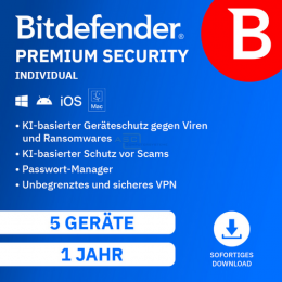Premium Security Individual  ESD   1 Benutzer |  5 Ger�te 1 Jahr (Download) (2026)