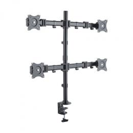 PureMounts PM-OFFICE-04 - bewegliche Tischlösung für 4 Bildschirme, VESA max. 100 x 100, 4 x 8kg Traglast