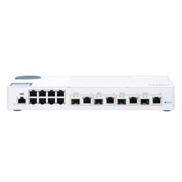 QNAP QSW-M408-4C Smart Managed Switch [4x 10GbE SFP+/RJ45 Combo, 8x 1GbE (RJ45), Layer 2, Netzwerkmanagement]
