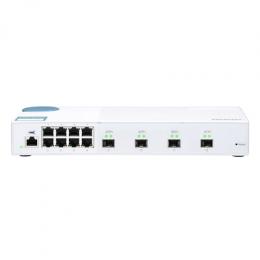 QNAP QSW-M408S Smart Managed Switch [4x 10GbE SFP+, 8x 1GbE (RJ45), Layer 2, Netzwerkmanagement]