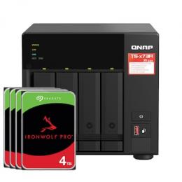 QNAP Systems TS-473A-8G 16TB Seagate IronWolf Pro NAS-Bundle NAS inkl. 4x 4TB Seagate IronWolf Pro 3.5 Zoll SATA Festplatte