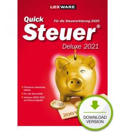 QuickSteuer Deluxe 2021 Vollversion ESD    (Steuerjahr 2020) (Download)