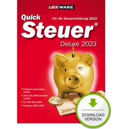 QuickSteuer Deluxe 2023 Vollversion ESD    (Steuerjahr 2022) (Download)