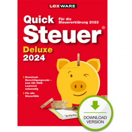 QuickSteuer Deluxe 2024  ESD    (Steuerjahr 2023) (Download)