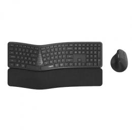Rapoo Kabelloses Multimodus-Kombi-Set 8810ME, DE-Layout Ergonomisches Design,1600 DPI optische Maus, Verbindung zu mehreren Geräten