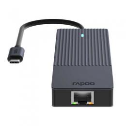 Rapoo USB-C Multiport Adapter, 6-in-1 grau