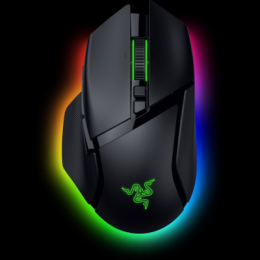 Razer Basilisk V3 Pro 35K kabellose Gaming Maus - 13-Zonen-Chroma-Beleuchtung und HyperScroll-Neigungsrad