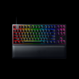 Razer Huntsman V2 TKL Gaming Tastatur (lila Switches) B-Ware - optische Gaming Tastatur, clicky Purple Switches, Chroma RGB, deutsches Layout (QWERTZ)