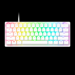 Razer Huntsman V3 Pro Mini White (analoge Switches) - E-Sport-Tastatur im 60% Layout mit analogen optischen Switches, weiß (DE Layout)