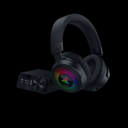 Razer Kraken V4 Pro Kabelloses Gaming-Headset mit OLED Control Hub, Sensa HD-Haptik und THX Spatial Audio