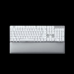 Razer Pro Type Ultra Tastatur - Kabellose mechanische Tastatur für noch mehr Produktivität, deutsches Layout, silber