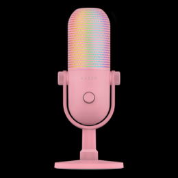 Razer Serien V3 Chroma 32-Bit Gaming Mikrofon RGB-USB-Mikrofon mit 32-Bit-DSP, quartz