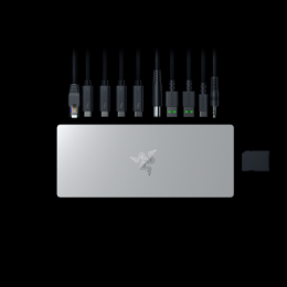Razer Thunderbolt 5 Dock Desktop-RGB-Dock für mehrere Geräte & Bildschirme, mercury