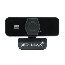Redflexx REDCAM RC-300 Full HD-Webcam Full HD-Videoqualität mit 1080p, Integriertes Mikrofon mit Noise Cancelling