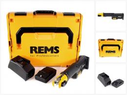 REMS Mini-Press S 22 V ACC Akku Radialpresse mit Zwangsablauf in L-Boxx + 1 x 1,5 Ah Akku + Ladegerät ( 578016 R220 )