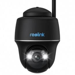 Reolink Argus Series B430 WLAN Überwachungskamera Schwarz 5MP (2880x1616), Akkubetrieb, IP64-Wetterschutz, Nachtsicht in Farbe, Schwenk- und Neigefunk