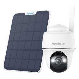 Reolink Go Series G440 4G Überwachungskamera mit Solarpanel 8MP 4K UHD (3840x2160), Akkubetrieb, IP64-Wetterschutz, Nachtsicht in Farbe, Schwenk- und