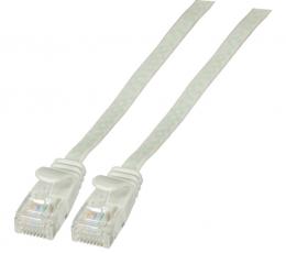 RJ45 Flachpatchkabel U/UTP, Cat.6A, 0,25m, grau