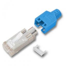 RJ45-Hirose Stecker TM11 blau, 50 Stck, 3 Elemente, Cat.5e