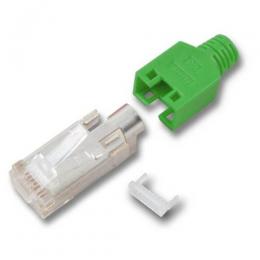RJ45-Hirose Stecker TM11 grn, 100 Stck, 3 Elemente, Cat. 5e