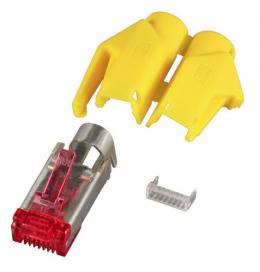 RJ45-Hirose Stecker TM21 gelb, 50 Stck, 3 Elemente, Cat. 6