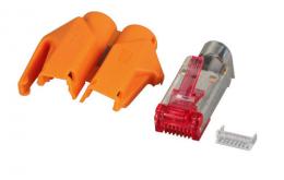 RJ45-Hirose Stecker TM21 orange, 100 Stck, 3 Elemente, Cat.6