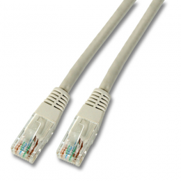 RJ45 Netzwerkkabel CAT5E LAN Kabel Ethernet Patchkanel, 5 Meter, Hellgrau