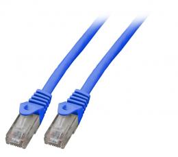 RJ45 Patchkabel Cat.5e U/UTP LSZH, CCA, AWG24/7, blau 4m