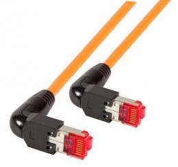 RJ45 Patchkabel S/FTP, Cat.6A, 2x TM21, 90, UC900, 20m, orange