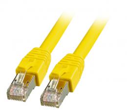 RJ45 Patchkabel S/FTP, Cat.8.1, BC, LSZH, 7,5m, gelb