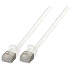 RJ45 Patchkabel U/FTP, Cat.6A, Rohkabel TPE 4,0mm ultraflex, 0,15m, schwarz