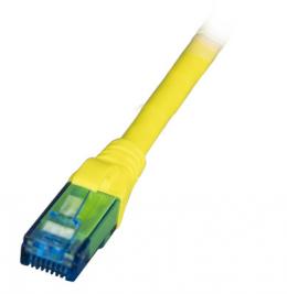 RJ45 Patchkabel U/UTP, Cat.6A, LSZH, Premium, 500MHz, 5m, gelb