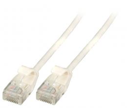 RJ45 Patchkabel U/UTP, Cat.6A, Rohkabel, TPE 3,6mm ultraflex, 0,25m, schwarz