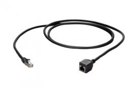 RJ45 Patchkabelverlngerung Cat.6A, S/FTP, AWG26, schwarz, 2m