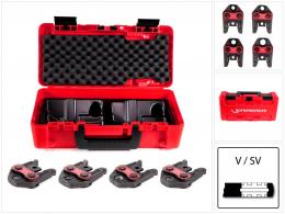Rothenberger Pressbacken Set SV 15-18-22-28 ( 015060X ) im Rocase 4212 Werkzeugkoffer
