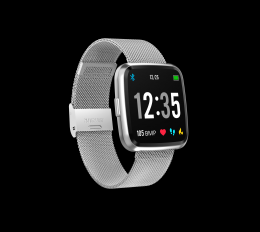 runR III Smartwatch, stainless steel strap, silver