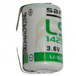 Saft Lithium Batterie mit Lötfahne LS-14250CNR, 1/2 Mignon AA, 3,6 V, 1200 mAh