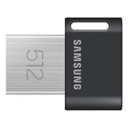 Samsung FIT Plus (2024) Typ-A 512GB USB-Stick Schwarz Ohne Schutzkappe, bis zu 400 MB/s, USB 3.2 Gen 1x1 (5 Gbit/s)