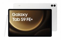 Samsung Galaxy Tab S9 FE+ Wi-Fi Silver +Book Cover Keyboard 12,4