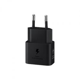 Samsung Schnellladegerät, USB-C, 25W mit Datenkabel, Schwarz