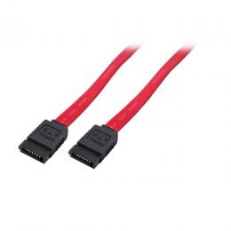 SATA III Anschlusskabel, 2x SATA III 7, St.-St., 0,5m, rot