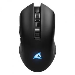 Sharkoon SGM30W Gaming Maus kabellose Gaming Maus mit 6.000-DPI-Sensor und programmierbaren Tasten