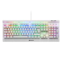 Sharkoon Skiller SGK 3 White RGB Gaming Tastaur Kailh Red