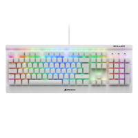 Sharkoon Skiller SGK 3 White RGB Gaming Tastaur Kailh Red