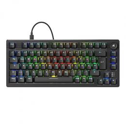 Sharkoon SKILLER SGK25 Gaming Tastatur B-Ware - 75% Layout, Hot-Swap Huano Red Switches (geschmiert), RGB-Beleuchtung, QWERTZ-Layout, schwarz