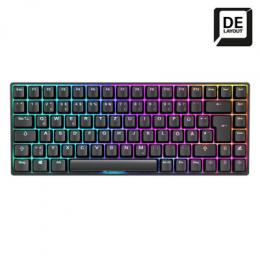 Sharkoon SKILLER SGK50 S3 Gaming Tastatur - 75% Layout, braune Hot-Swap Gateron-Switches, RGB-Beleuchtung, QWERTZ-Layout, schwarz