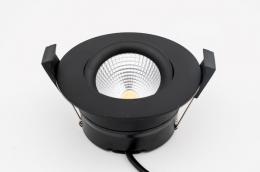 Shelly LightSolutions Hilux DS8 Black Hilux DS8 LED Einbaustrahler · 2200-6500K · CRI95 · 600lm · BT · WLAN · schwarz