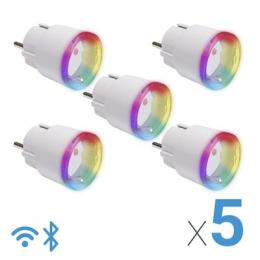 Shelly Plus Plug S Weiß 5er Set - Smart Steckdose - Intelligente Steckdose Funktioniert mit Alexa & Google Home, programmierbare Steckdose mit Sprachs